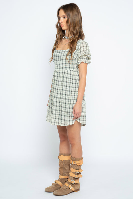 Lana Check Mini Dress