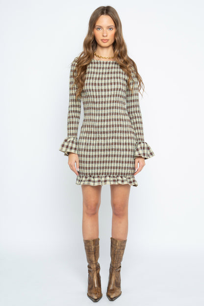 Annie Shirred Mini Dress