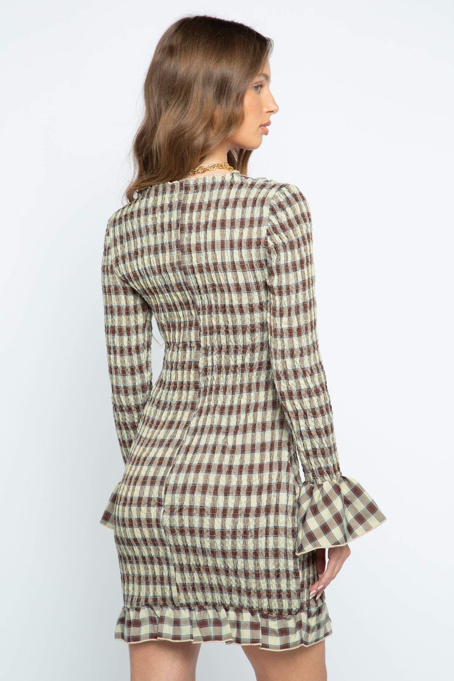 Annie Shirred Mini Dress