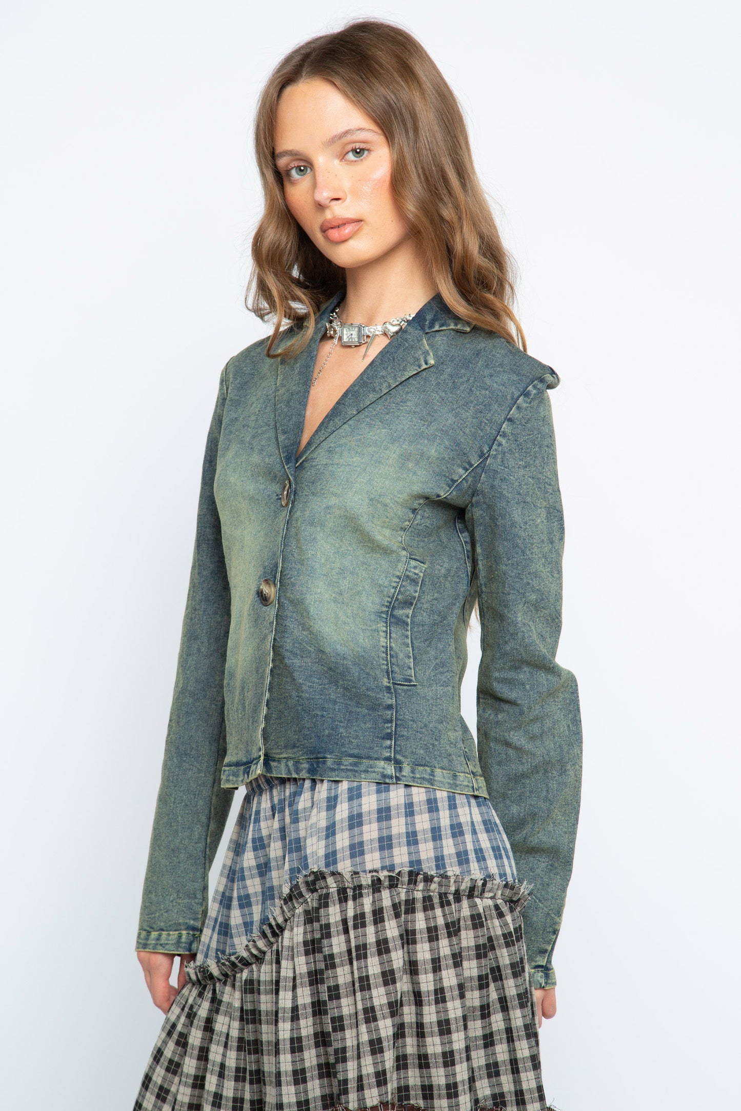 Sabrina Denim Blazer