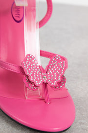 Tammy Girl Embellished Butterfly Heeled Sandals in Pink