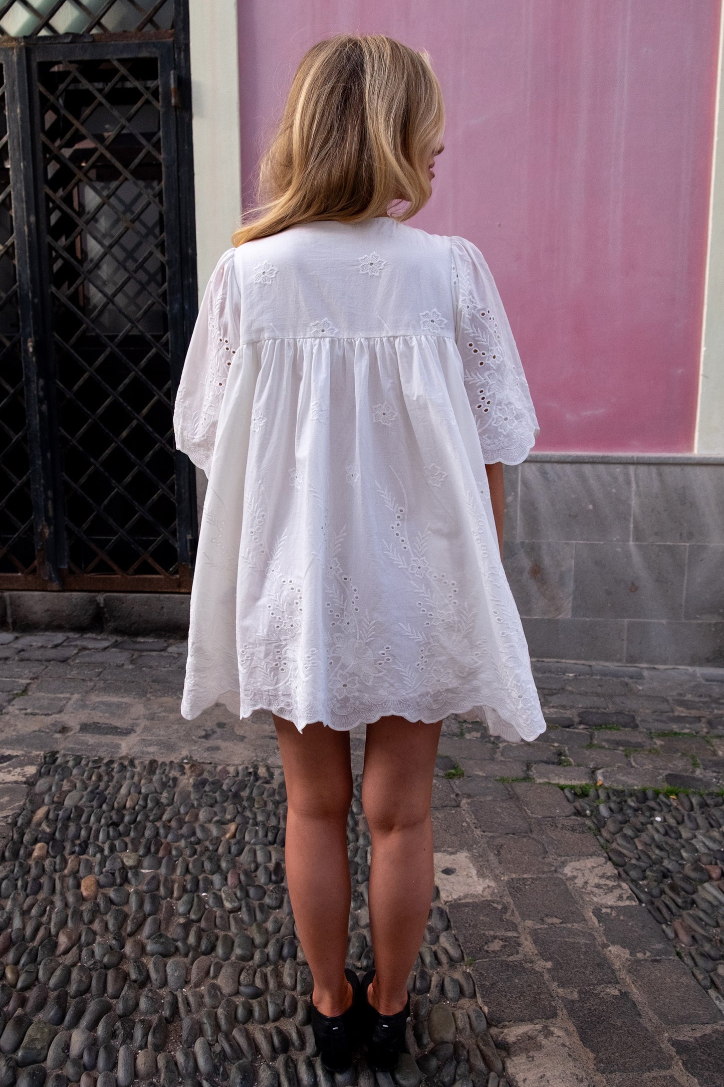 Emma Jean x Daisy St. White Boho Mini Dress