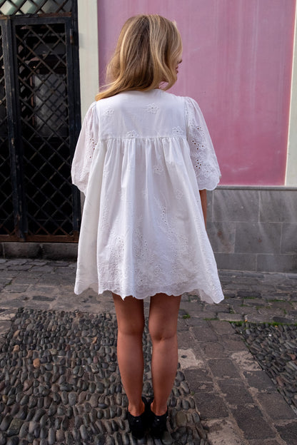 Emma Jean x Daisy St. White Boho Mini Dress