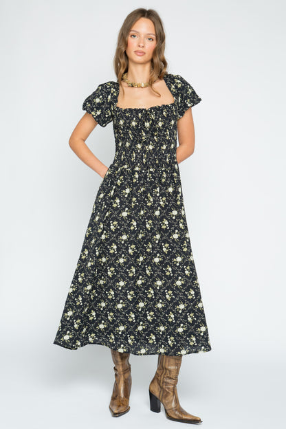 Picnic Ditsy Floral Midi Dress