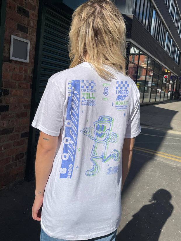 Daisy Street Relaxed T-Shirt with Dancing Till Payday Print