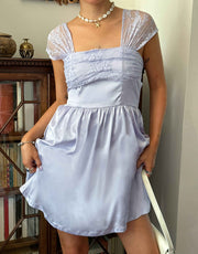 Daisy Street x Chloe Davie 90s Mini Prom Dress with Lace Bust