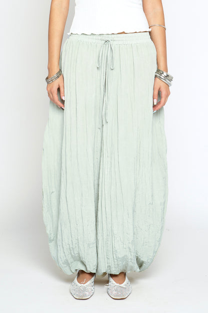 Sage Balloon Trousers