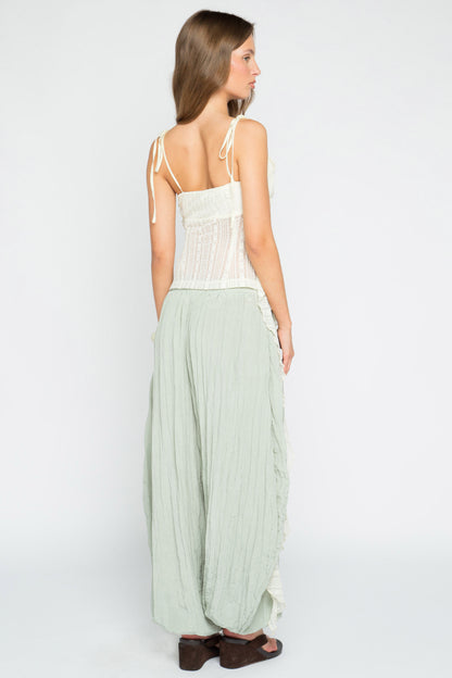 Sage Balloon Trousers