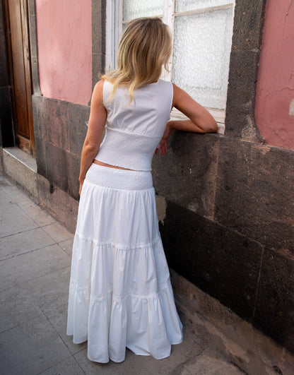 Emma Jean X Daisy St. Broderie Maxi Skirt