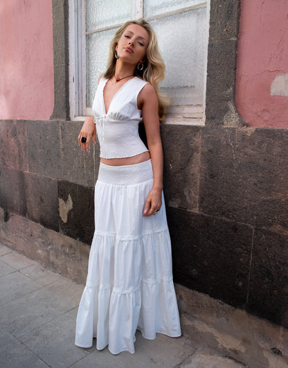 Emma Jean X Daisy St. Broderie Maxi Skirt
