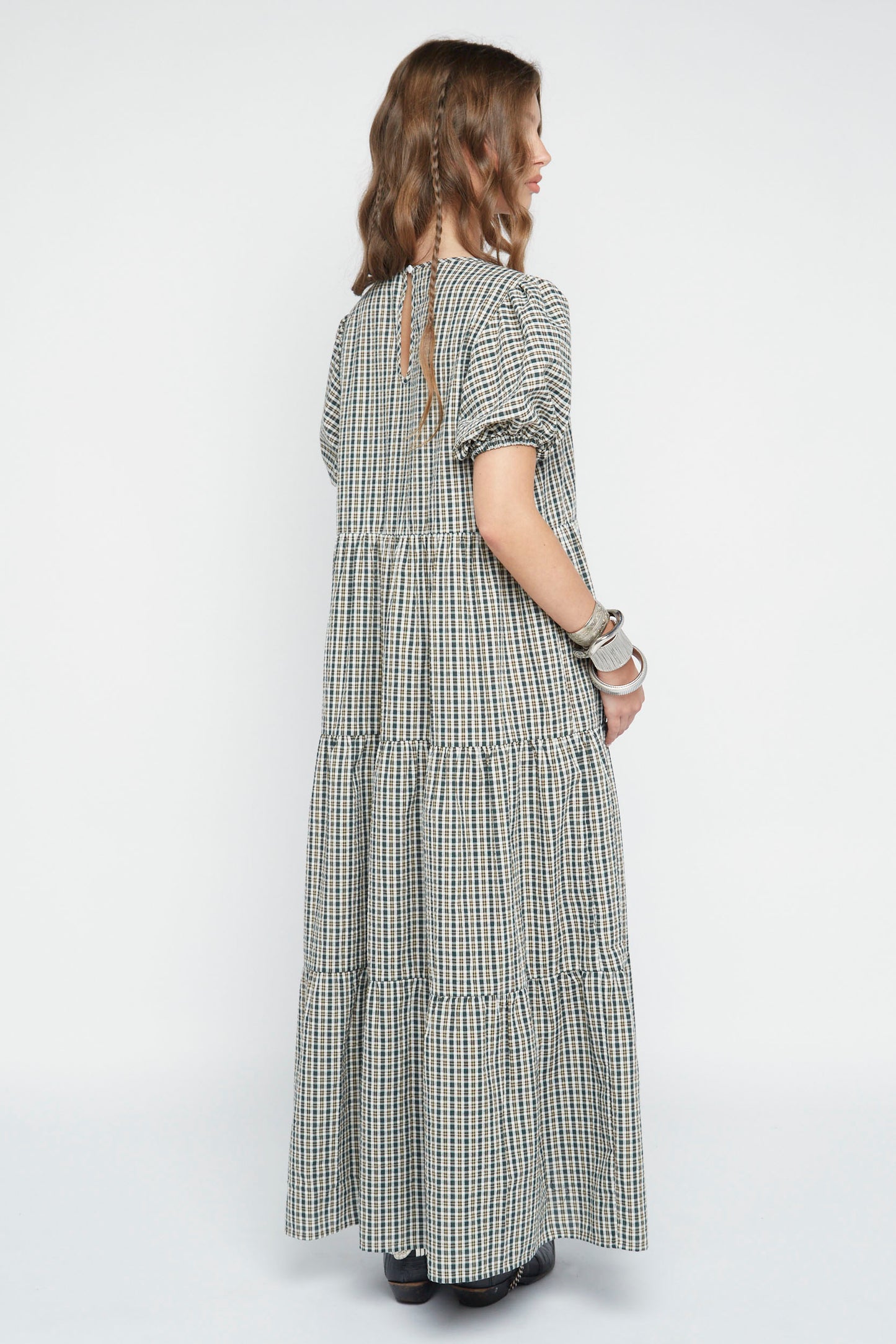 Lumi Check Maxi Dress