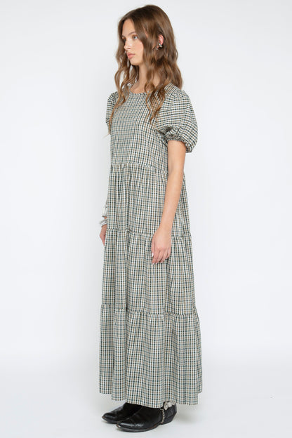 Lumi Check Maxi Dress