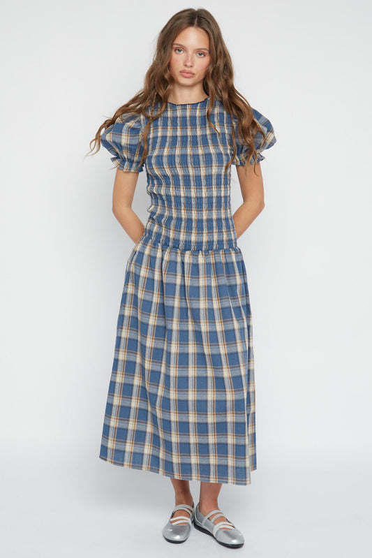 Baye Check Midi Dress