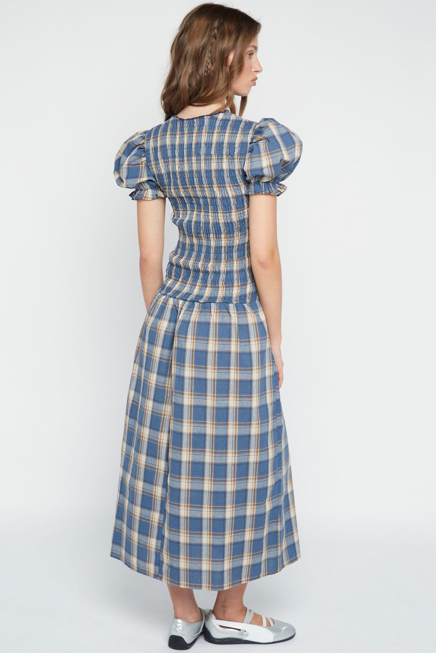 Baye Check Midi Dress