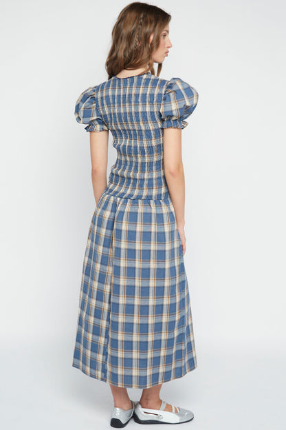 Baye Check Midi Dress
