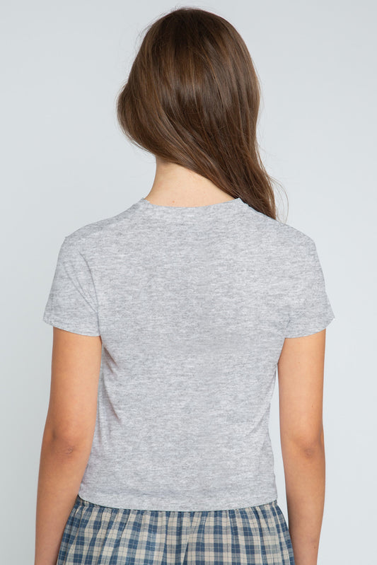 Miffy x Daisy St. Friends Grey Baby Tee