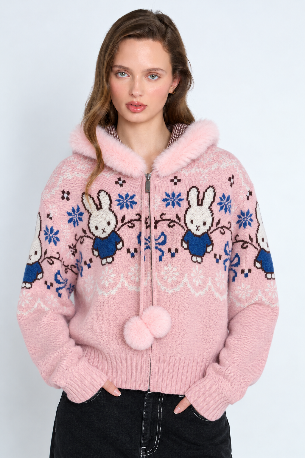 Miffy x Daisy St. Taffy Knit Hoodie