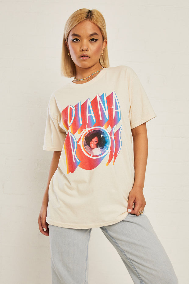 Daisy Street Licensed Relaxed Diana Ross T-Shirt
