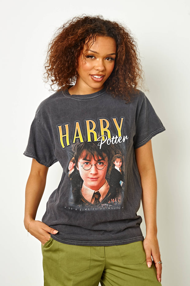 Daisy Street Licensed Relaxed T-Shirt With Harry Potter Print