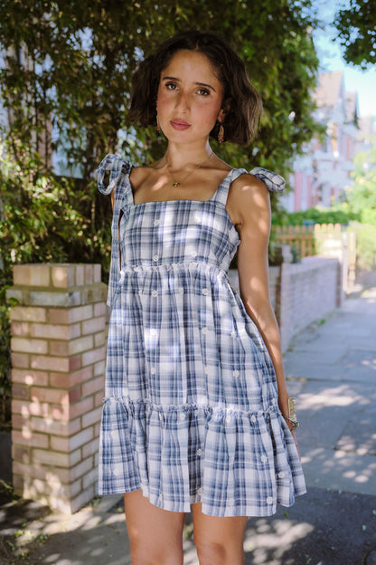 Dolly Embroidered Tiered Mini Dress