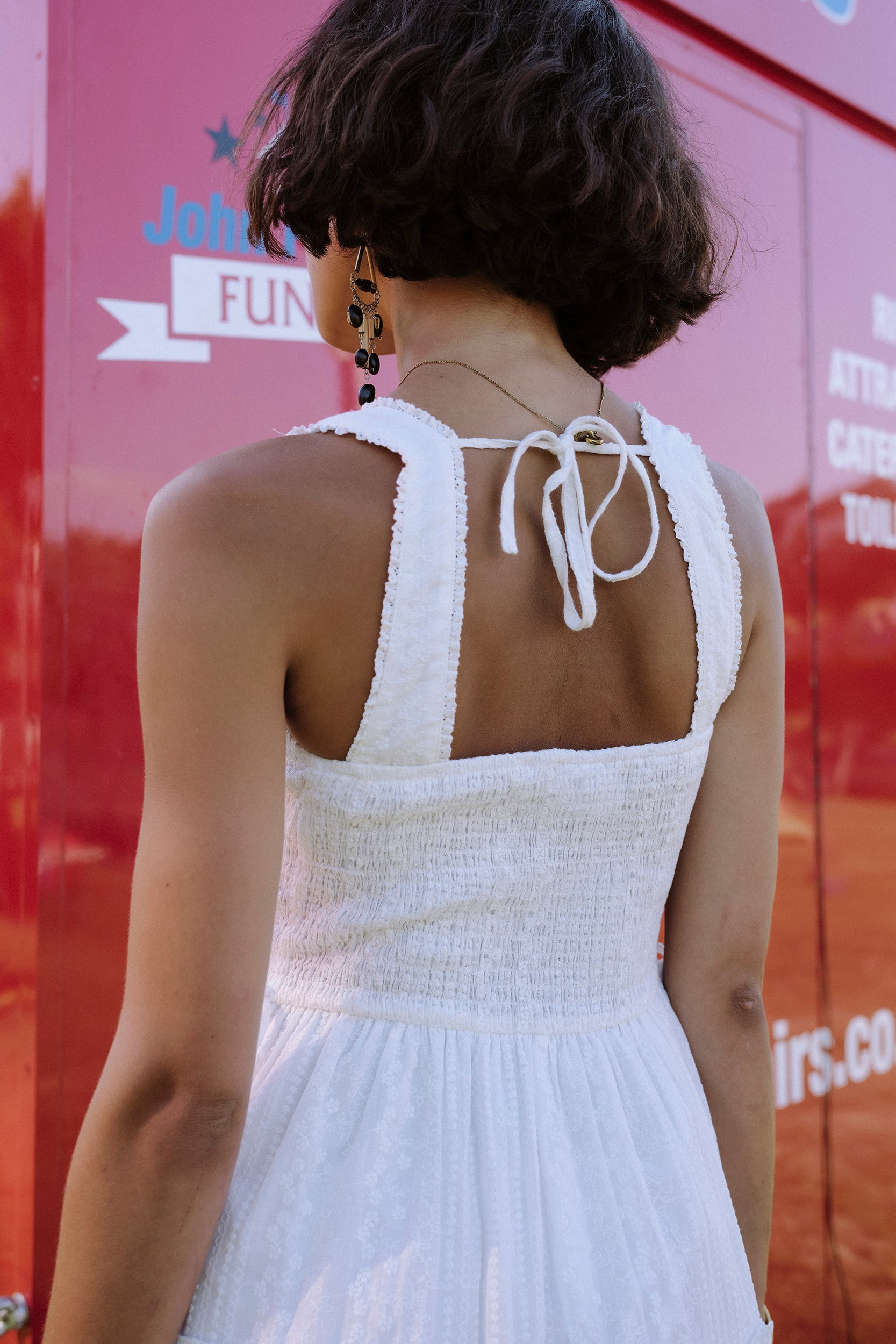 Shell Broderie Milkmaid Midi Dress – Daisy Street