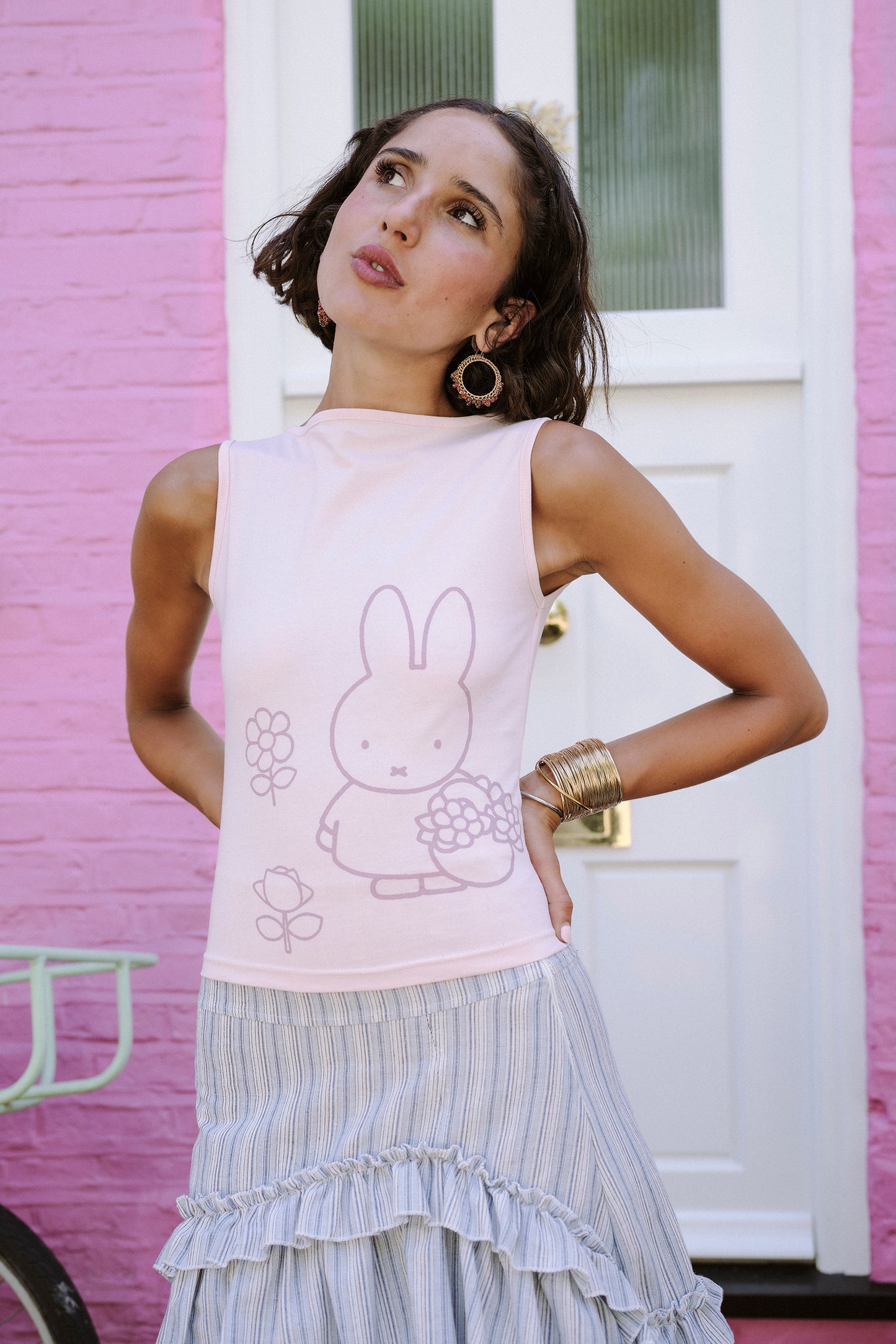 Miffy x Daisy St. Dusky Pink Tank