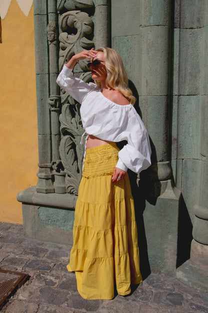 Emma Jean x Daisy St. Off Shoulder Crop Top