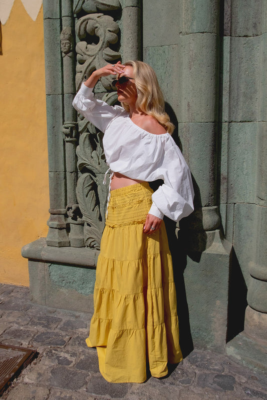 Emma Jean x Daisy St. Off Shoulder Crop Top