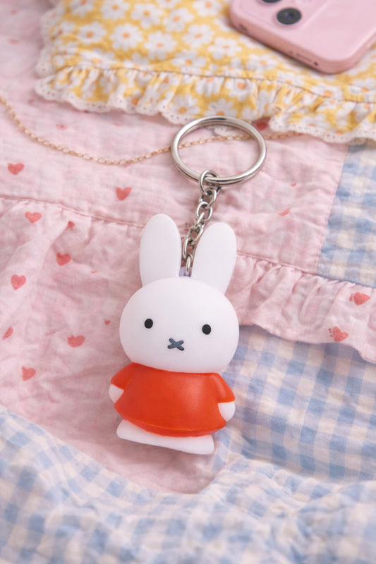 Miffy Orange Tee Charm Keychain