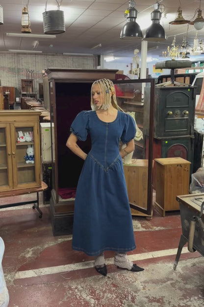 Isla Denim Maxi Dress