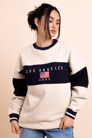 Daisy Street Panelled LA Sweatshirt