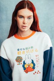 MIFFY X DAISY STREET SWEATER WITH PUFF PRINT GRAPHIC