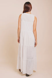 Daisy Street Tiered Maxi Dress With Split Front