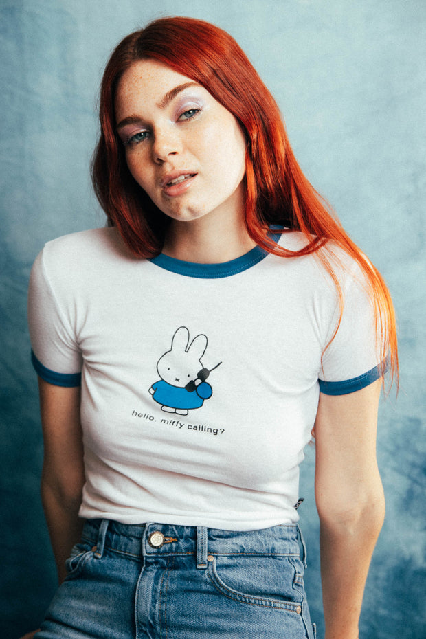 MIFFY X DAISY STREET GRAPHIC RINGER BABY TEE