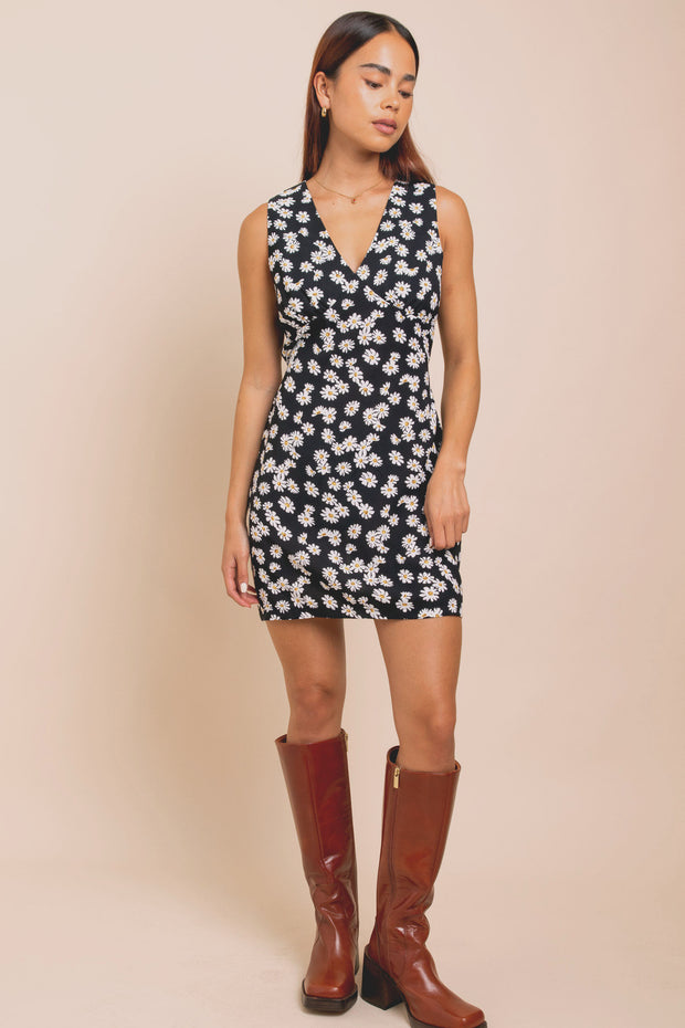 Daisy Street Mini Dress With Cup Detail And Tie Waist