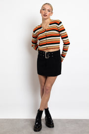 Daisy Street Stripe 90's Knit Cardigan