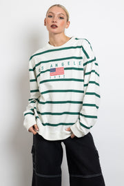 Daisy Street Striped LA Sweater