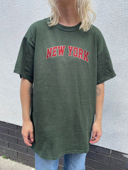 Daisy Street Relaxed T-Shirt with New York Graphic