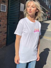 Daisy Street Relaxed T-Shirt with Create Your Own Luck Print