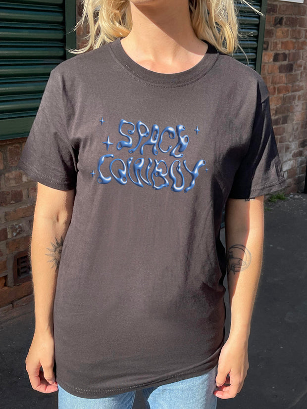 Daisy Street Relaxed T-Shirt with Space Cowboy Graphic