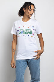 Daisy Street Relaxed T-Shirt with Someday Print
