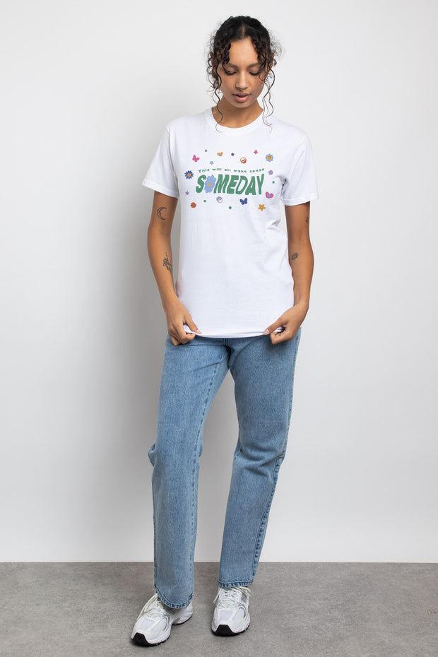 Daisy Street Relaxed T-Shirt with Someday Print