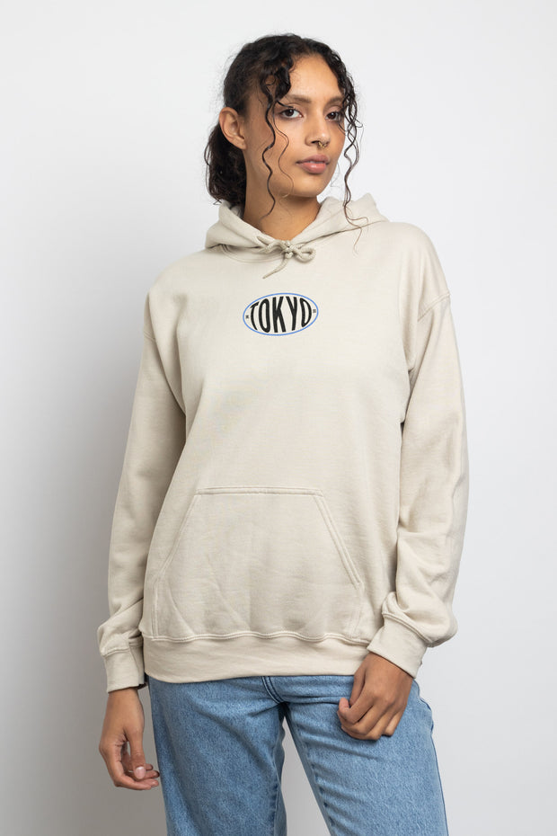 Daisy Street Oversized Hoodie with Tokyo Print