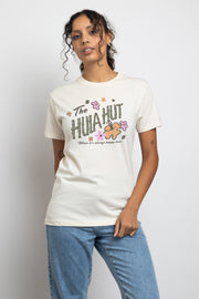 Daisy Street Relaxed T-Shirt with Hula Hut Print