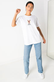 Daisy Street Relaxed T-Shirt with Scorpio Print