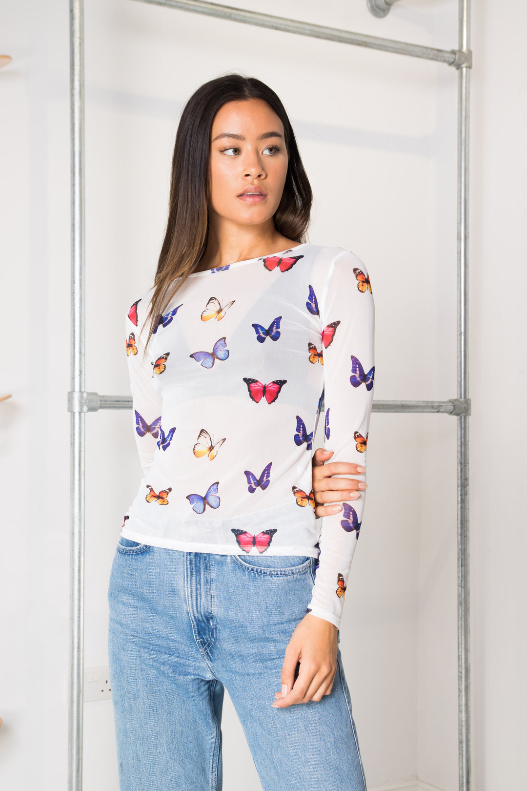 butterfly mesh top