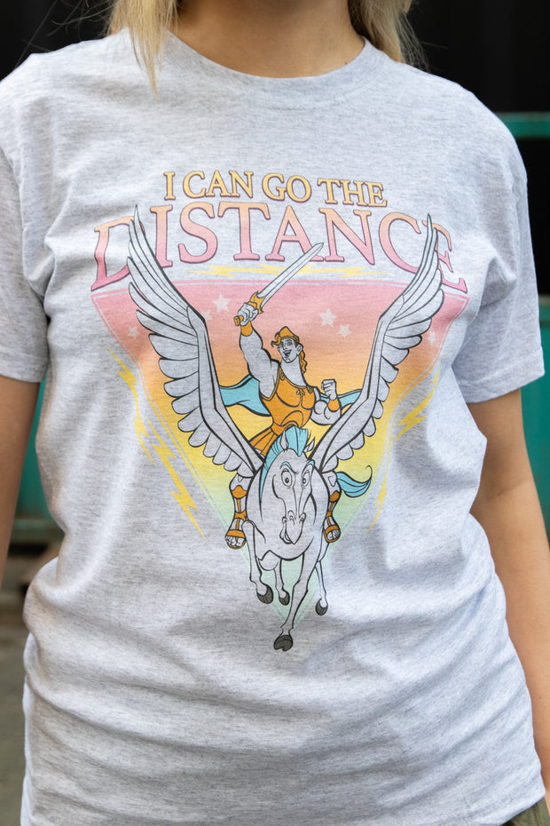 Daisy Street Relaxed T-Shirt with Hercules I Can Go the Distance Print