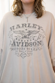 Daisy Street Regen T-Shirt with Harley Davidson Print