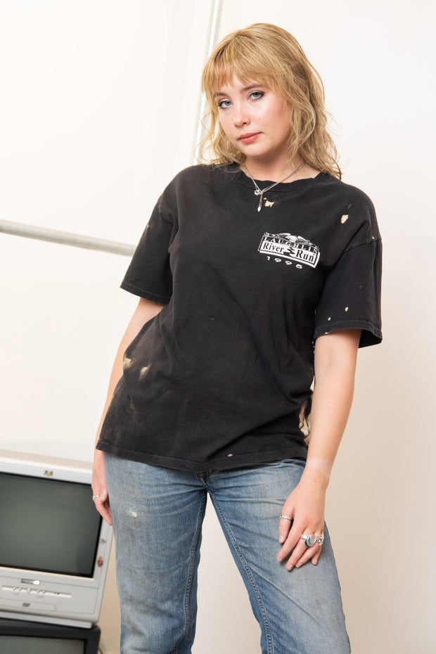 Daisy Street Regen T-Shirt with Harley Davidson River Run Print