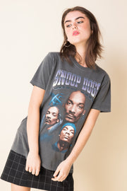 Daisy Street Relaxed T-Shirt with Snoop Dogg Print